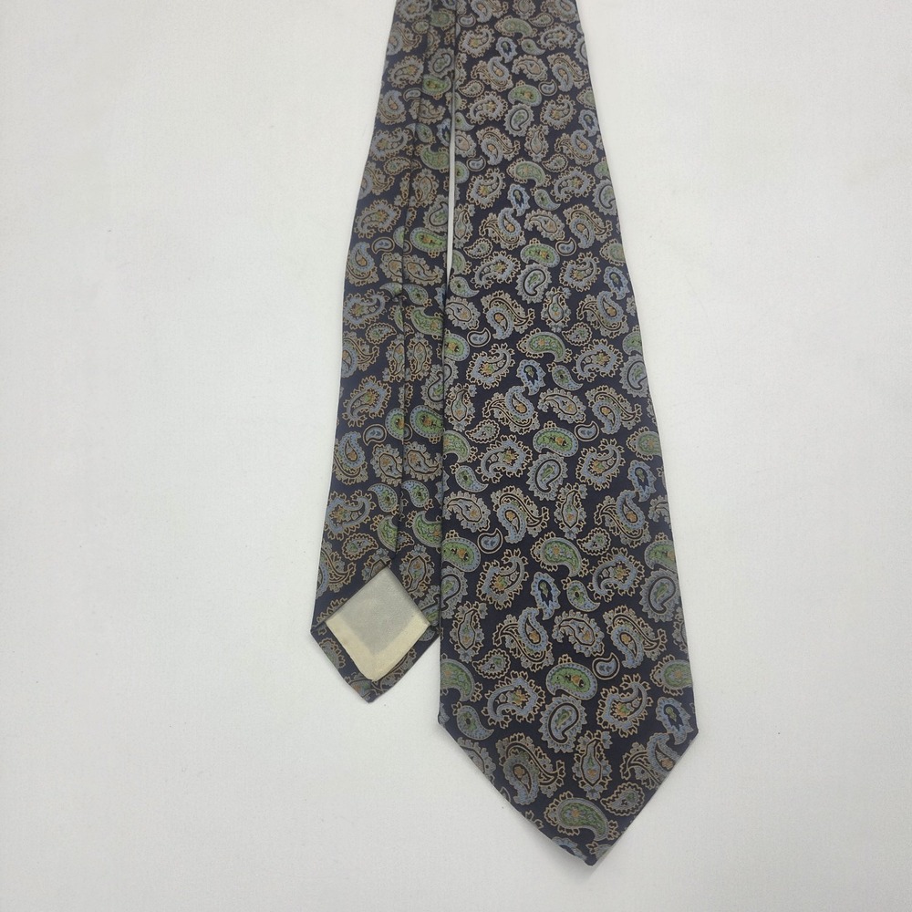 Vintage Brooks Brothers Makers All Silk Tie Traditional Paisley Necktie England